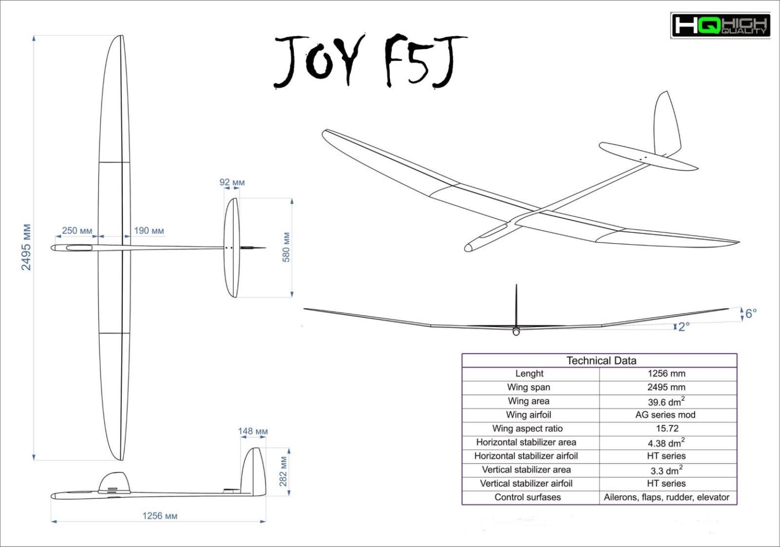 Joy F5J Glider 2.5m FlightPoint