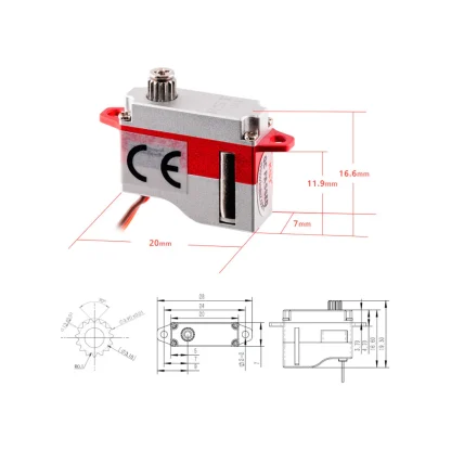 KST X06V6 Servo Dimentions