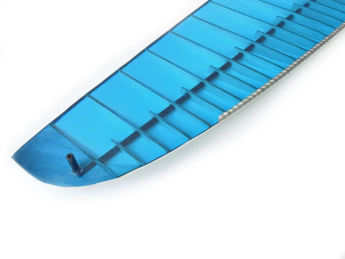 Silver Reflective Tape Applied To the Lull DLG Leading Edge