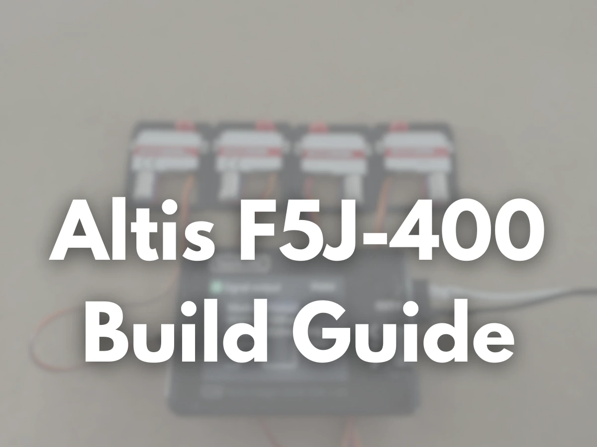 Altis F5J-400 Build Guide